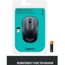 Миша комп'ютерна Logitech M325s Wireless Dark Silver (910-006812)