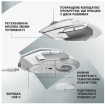 Миша Logitech G502 X LIGHTSPEED White (910-006189)