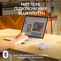 Миша Logitech M240 Silent Bluetooth Off White