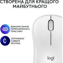 Миша Logitech M240 Silent Bluetooth Off White