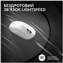 Миша Logitech G Pro X Superlight 2 Lightspeed White (910-006638)
