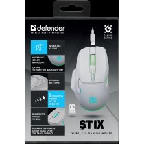 Миша Defender Stix GM-009 White (52009)