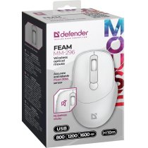 Мыша Defender Feam MM-296 White (52297)