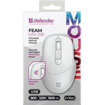Мыша Defender Feam MM-296 White (52297)