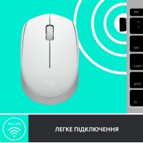 Миша комп'ютерна Logitech M171 Wireless Mouse, White (910-006867)