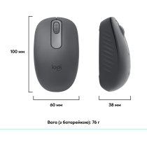 Миша Logitech M196 Bluetooth Graphite (L910-007459)