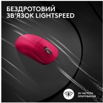 Миша Logitech G PRO X SUPERLIGHT 2 LIGHTSPEED Gaming, Magenta (910-006797)