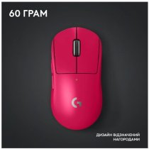 Миша Logitech G PRO X SUPERLIGHT 2 LIGHTSPEED Gaming, Magenta (910-006797)