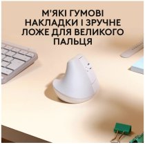 Миша Logitech Lift for Mac Vertical Ergonomic, Off-White/Pale Grey (910-006477)