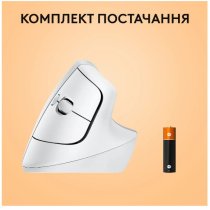 Миша Logitech Lift for Mac Vertical Ergonomic, Off-White/Pale Grey (910-006477)
