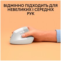 Миша Logitech Lift for Mac Vertical Ergonomic, Off-White/Pale Grey (910-006477)