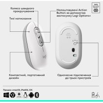 Мыша Logitech POP with emoji Offwhite (L910-007411)