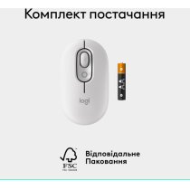 Мыша Logitech POP with emoji Offwhite (L910-007411)