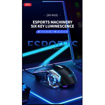Миша XO M10 Gaming Mechanical 6-Button Light Emitting Black+Silver