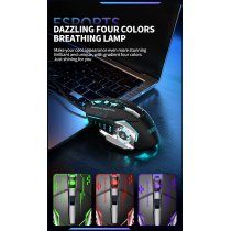 Миша XO M10 Gaming Mechanical 6-Button Light Emitting Black+Silver