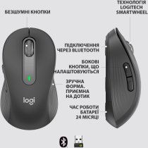 Мыша Logitech Signature M650 Wireless Graphite (910-006253)