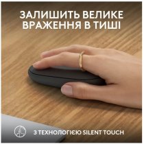 Миша Logitech Pebble Mouse 2 M350s Tonal Graphite (910-007015)