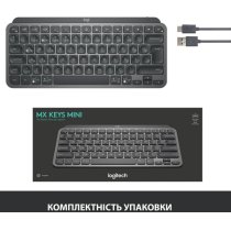 Клавиатура Logitech MX Keys Mini Minimalist Wireless, US, Graphite (920-010498)