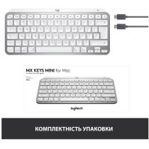 Клавіатура Logitech MX Keys Mini For Mac Wireless Illuminated Pale Grey
