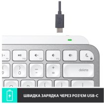 Клавіатура Logitech MX Keys Mini For Mac Wireless Illuminated Pale Grey