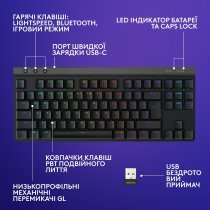 Клавиатура Logitech G515 LIGHTSPEED TKL Wireless Gaming Black (920-012538)