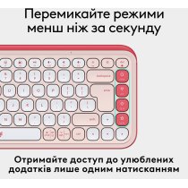 Клавиатура Logitech POP Icon Keys ROSE US INT'L (L920-013073)