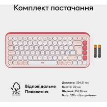 Клавиатура Logitech POP Icon Keys ROSE US INT'L (L920-013073)