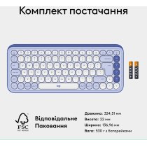 Клавиатура Logitech POP Icon Keys LILAC US INT'L (L920-013074)