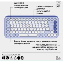 Клавиатура Logitech POP Icon Keys LILAC US INT'L (L920-013074)