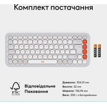 Клавиатура Logitech POP Icon Keys OFF WHITE US INT'L (L920-013072)