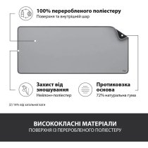 Коврик для мыши Logitech Desk Mat Studio Series Mid Grey (956-000052)