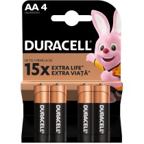 Батарейка щелочная DURACELL AA MN1500 4шт. в упаковке
