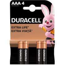 Батарейка щелочная DURACELL ААА MN2400 4шт. в упаковке