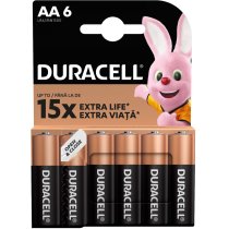 Батарейка щелочная DURACELL LR06 MN1500 6 шт. в упаковці