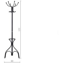 Вешалка напольная Сумах (VKY-6024B) черная