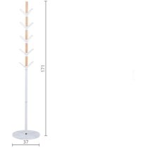 Вешалка для одежды напольная Тополь (VKY-6015W) белая, бук
