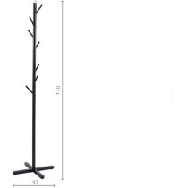 Вешалка для одежды напольная Магнолия (VKY-6023B) черная