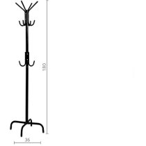 Вешалка для одежды напольная Верба (VKY-6029R) черная