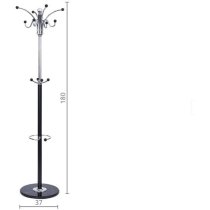 Вешалка для одежды напольная Шиповник (VKY-6253) черная