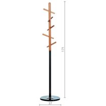 Вешалка для одежды напольная Инжир (VKY-6014B) черная, бук