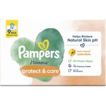 Детские влажные салфетки Pampers Harmonie Protect&Care с календулой, 396 шт