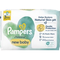 Дитячі вологі серветки Pampers Harmonie New baby, 138 шт
