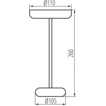 Настольная лампа Kanlux 37313 FLUXY LED IP44 GN, 1.7 Вт, 140 лм, 3000К