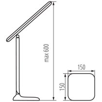 Настільна лампа Kanlux 26694 Dosan II LED W, 8 Вт, 700 лм, 4000K