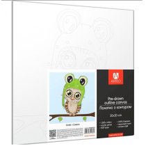 Полотно грунтованное с контуром, 20х20, 