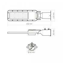 Ліхтар вуличний LED VIDEX IP65 SLE17 50W 5500Lm 5000K 220V
