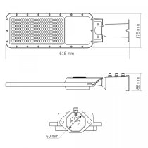 Ліхтар вуличний LED VIDEX IP65 SLE17 150W 16500Lm 5000K 220V