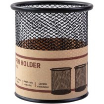 Підставка для ручок Deli кругла металева чорна