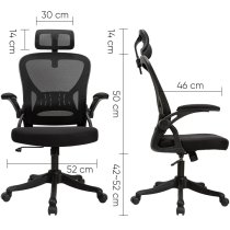 Крісло офісне ергономічне Deli Executive chair чорне
