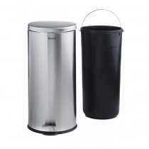 Мусорное ведро с педалью Rixo Solido, 30 л. нержавеющая сталь